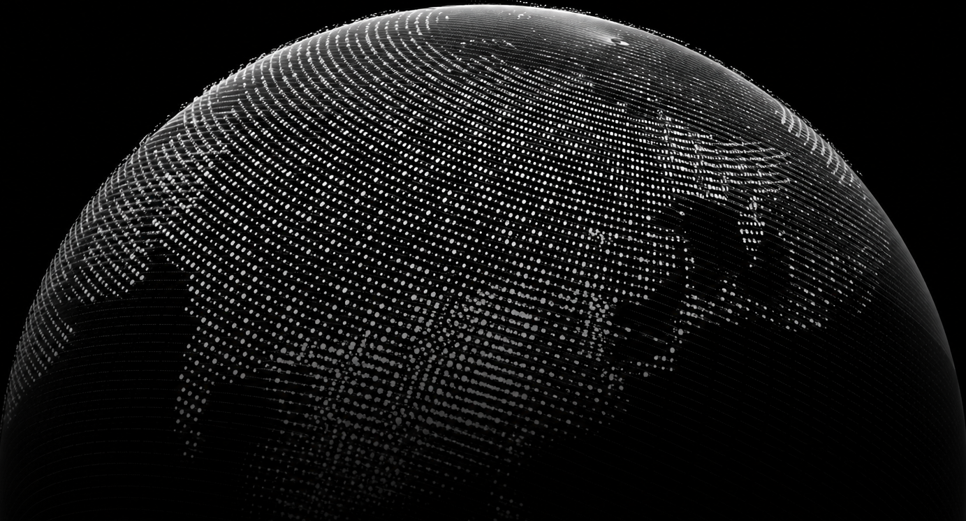 Dotted globe